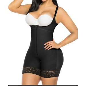YIANNA TikTok Black Full Body Compression Shaper Butt Lift No Bra Women Med NEW